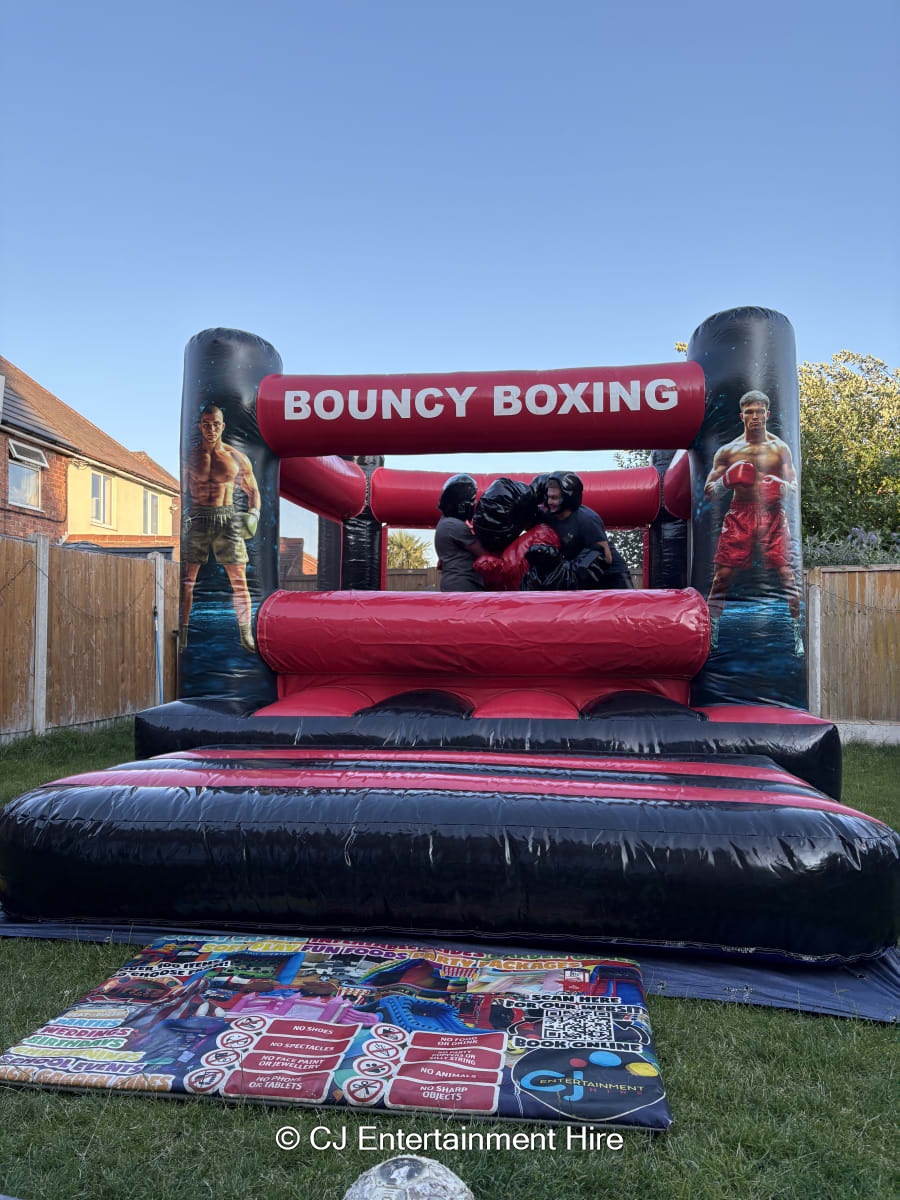 Inflatable Boxing Ring Bouncy Castle Hire in Nottingham, Derby