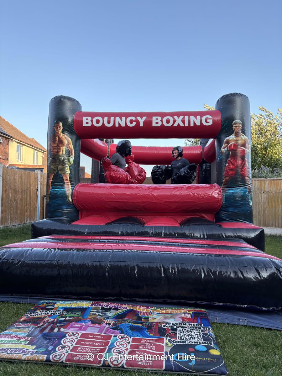 Inflatable Boxing Ring Bouncy Castle Hire in Nottingham, Derby