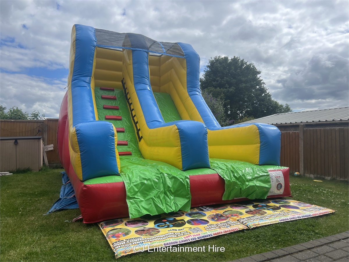 Multicoloured Inflatable Slide - Bouncy Castle Hire in Nottingham ...